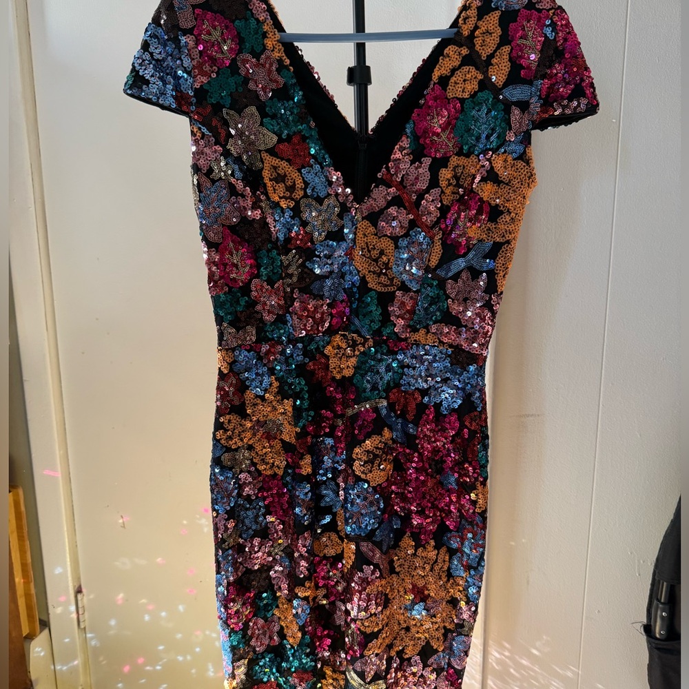 Dress the Population Multicolor Sequin Mini Dress